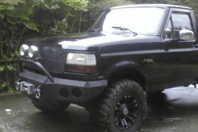 Iron Bull Front Bumper #1 for 1992–1996 Ford F150, featuring a durable and rugged F150 off road bumper designed for superior protection and performance