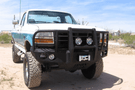 Iron Bull Front Bumper #1 for 1992–1997 Ford F250/F350 Super Duty, featuring a heavy-duty and custom Ford bumper designed for superior protection and rugged off-road performance