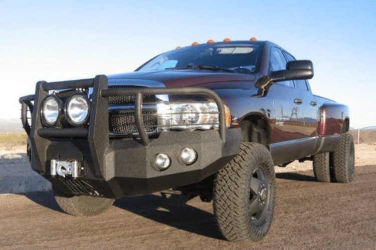 Iron Bull Custom Front Bumper #12 for Dodge Ram 1500 2002–2005 — durable and stylish, designed by Iron Bull Bumpers as a reliable front bumper replacement for added protection