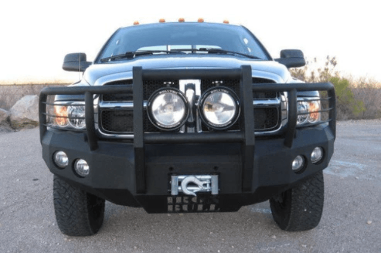 Iron Bull Custom Front Bumper #12 for Dodge Ram 1500 2002–2005 — durable and stylish, designed by Iron Bull Bumpers as a reliable front bumper replacement for added protection
