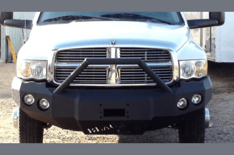 Iron Bull Custom Front Bumper #12 for Dodge Ram 1500 2002–2005 — durable and stylish, designed by Iron Bull Bumpers as a reliable front bumper replacement for added protection
