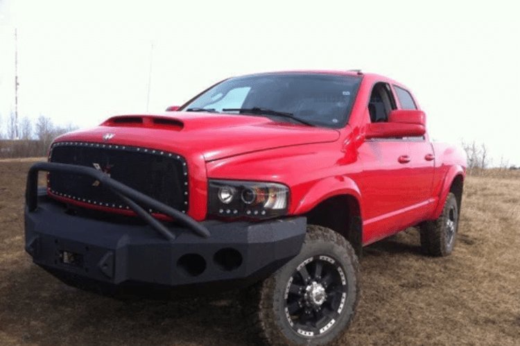 Iron Bull Custom Front Bumper #12 for Dodge Ram 1500 2002–2005 — durable and stylish, designed by Iron Bull Bumpers as a reliable front bumper replacement for added protection
