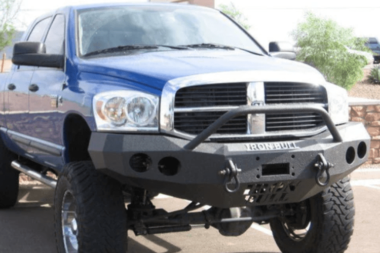 Iron Bull bumper #13 – steel front bumper Dodge Ram 2500/3500 2006–2009, designed for heavy-duty protection and a rugged aftermarket bumper upgrade