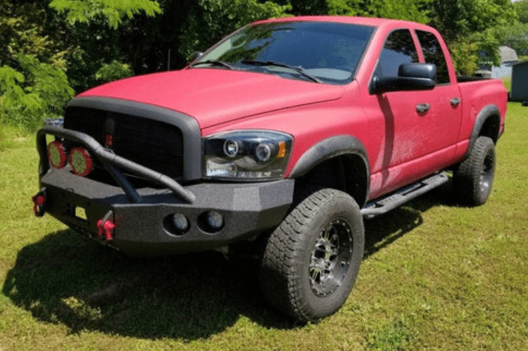 Iron Bull bumper #13 – steel front bumper Dodge Ram 2500/3500 2006–2009, designed for heavy-duty protection and a rugged aftermarket bumper upgrade