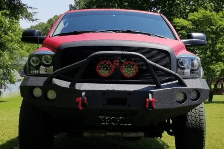 Iron Bull bumper #13 – steel front bumper Dodge Ram 2500/3500 2006–2009, designed for heavy-duty protection and a rugged aftermarket bumper upgrade
