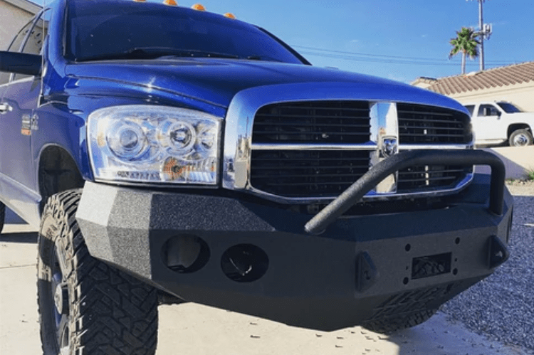 Iron Bull bumper #13 – steel front bumper Dodge Ram 2500/3500 2006–2009, designed for heavy-duty protection and a rugged aftermarket bumper upgrade