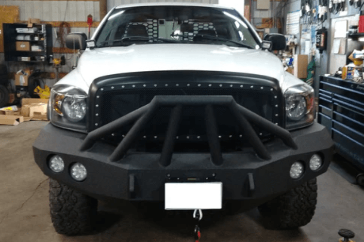 Iron Bull bumper #13 – steel front bumper Dodge Ram 2500/3500 2006–2009, designed for heavy-duty protection and a rugged aftermarket bumper upgrade