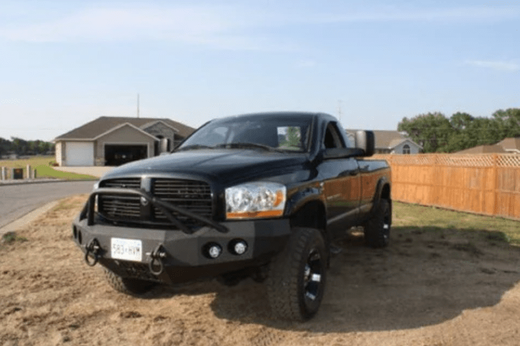 Iron Bull bumper #13 – steel front bumper Dodge Ram 2500/3500 2006–2009, designed for heavy-duty protection and a rugged aftermarket bumper upgrade