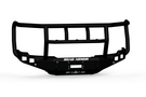 Road Armor Stealth 2242F2B Front Bumper with Titan II Guard installed on a 2024 GMC Sierra 2500 HD, featuring textured black finish, winch compatibility, and aggressive off-road styling.