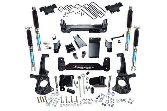 Superlift K150B Chevy Silverado 2500HD/3500HD 2011-2019 6" Suspension Lift Kit Knuckle Kit with Bilstein Shocks