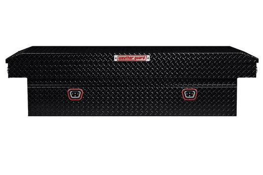 Weather Guard 117-5-04 GMC Sierra 2500/3500 HD 2018-2025 Saddle Box Aluminum Full Extra Wide Gloss Black