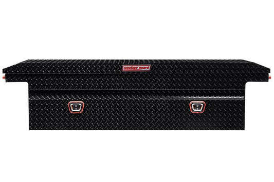 Weather Guard 121-5-04 Chevy Silverado 2500/3500 HD 2018-2025 Saddle Box Aluminum Full Low Profile Gloss Black