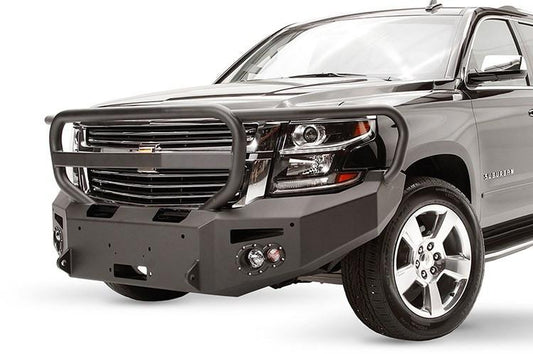 Fab Fours Chevy Tahoe and Suburban 2015-2017 Front Bumper Sensor Winch Ready with Full Guard CS15-F3550-1