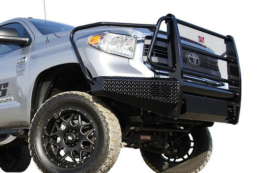 Fab Fours Toyota Tundra 2007-2013 Front Bumper Full Guard with Tow Hooks TT07-K1860-1