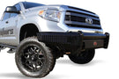 Fab Fours TT07-K1861-1 Toyota Tundra 2007-2013 Black Steel Front Bumper No Guard with Tow Hooks
