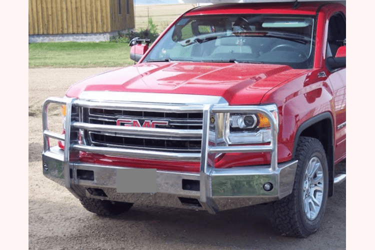Front Bumper Bracket Set For 2014-2015 GMC Sierra 1500 - Pair, Left & Right Side, Steel, Direct Replacement