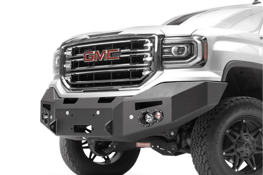 Fab Fours GS16-F3951-1 GMC Sierra 1500 2016-2018 Premium Front Bumper Sensor Winch Ready No Guard