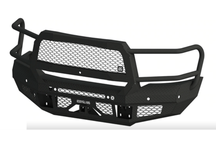Bodyguard JEC20BYGMN Chevy Silverado 2500/3500 2020-2023 FT Front Bumper With Sensor Fog Light Cutouts Receiver Tube