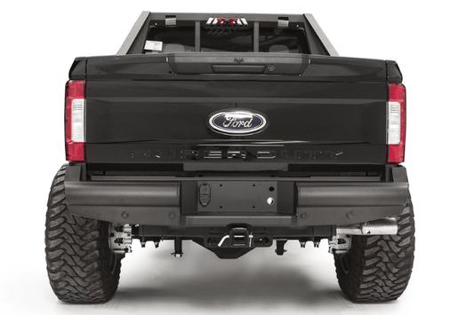 Fab Fours Black Steel Elite Rear Bumper 2017-2022 Ford F250/F350 Superduty FS17-U4150-1