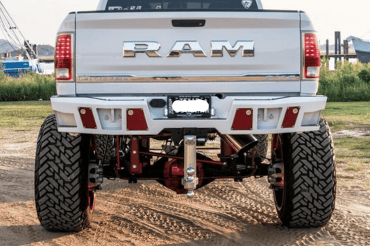 Bodyguard DFR09AYLT Dodge Ram 1500 Rebel 2009-2019 A2 Rear Bumper Single Exhaust Only