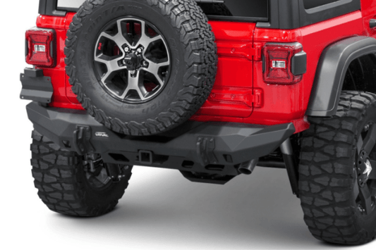 Rival 4X4 Jeep Wrangler JL 2018-2024 Rear Bumper Aluminum Stubby 2D.2709.1-NL