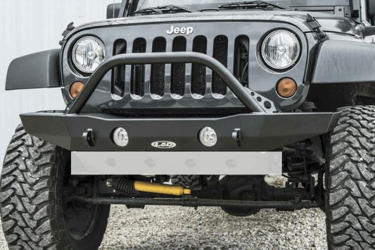 Lod Offroad Destroyer Front Bumper Jeep Wrangler JK 2007-2017 Mid-Width With Bull Bar Guard JFB0713