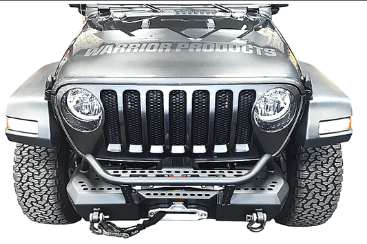 Warrior 6537 Jeep Gladiator JT 2020-2024 MOD Series Front Bumper Stubby With Brush Guard