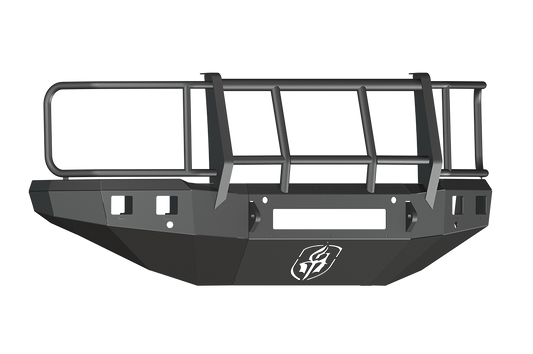 Road Armor 315R6B-NW 2015-2017 Chevy Silverado 2500/3500 Front Bumper, Non-Winch, Stealth Series, Square Fog Light Port, Foreman Guard, Black