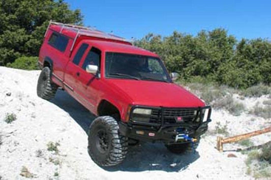ARB 3462030 rugged winch front bumper with grille guard for 1989–1998 Chevy Silverado 1500, built for off-road durability