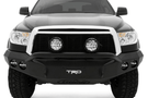 Road Armor 99034Z 2007-2013 Toyota Tundra Stealth Front Winch Ready Bumper Pre-Runner Style, Raw Finish and Round Fog Light Hole