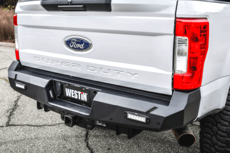 Chrome Rear Bumper End Caps Pair For Ford F250/F350 Super Duty 2017-2022 – Bolt-On