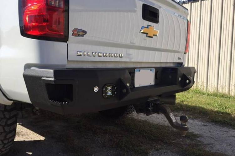 Rear Driver Side Bumper Trim For 2014-2018 Chevy Silverado 1500 - Primed, Direct Fit