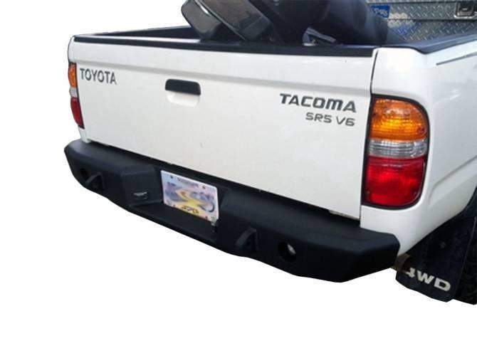 Carmocar Rear Step Bumper Assembly For Toyota Tacoma 1995-2004 – Heavy Duty Steel, Black, Direct Fit