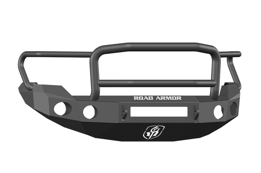 Road Armor 66135B-NW 2009-2014 Ford F150 Front Bumper, Black Finish, Lonestar Guard, Stealth Series, Round Fog Light Hole, Non-Winch