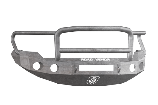 Road Armor 66135Z-NW 2009-2014 Ford F150 Front Bumper, Raw, Lonestar Guard, Stealth Series, Round Fog Light Hole, Non-Winch