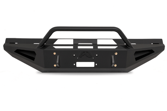 Fab Fours FS99-RS1662-1 Ford F250/F350 Superduty 1999-2004 Red Steel Front Bumper Winch Ready Pre-Runner Guard