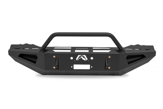 Fab Fours DR03-RS1062-1 Dodge Ram 2500/3500 2003-2005 Red Steel Front Bumper Winch Ready Pre-Runner Guard
