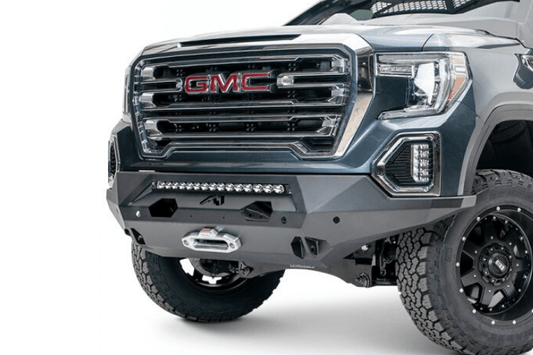 Fab Fours GS19-X3951-1 GMC Sierra 1500 2019-2022 Matrix Front Bumper Winch Ready No Guard