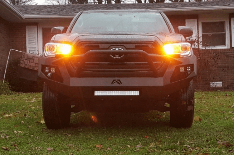 Fab Fours TT16-D3652-1 Toyota Tacoma 2016-2022 Vengeance Front Bumper with Pre-Runner Guard