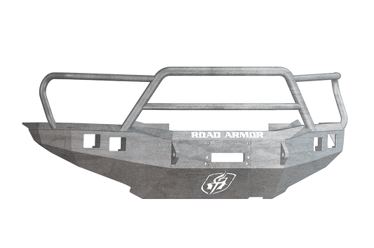 Road Armor 905R5Z 2012-2015 Toyota Tacoma Front Bumper, Raw, Lonestar Guard, Stealth Series, Square Fog Light Hole, Winch-Ready