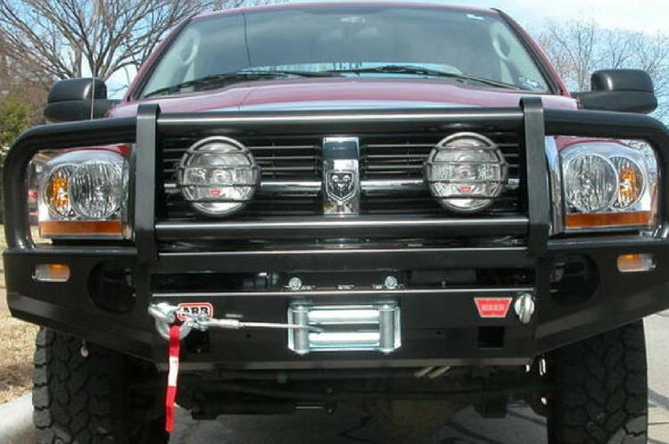 ARB Dodge Ram 2500/3500 2003-2005 Front Bumper Winch Ready with Grille Guard, Black Powder Coat Finish 3452020