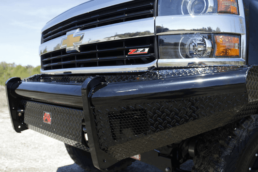 Fab Fours CH14-S3061-1 Chevy Silverado 2500 /3500 2015-2019 Black Steel Front Bumper No Guard