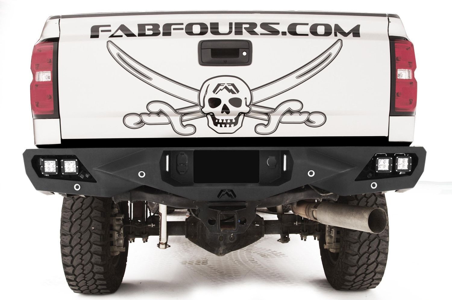 Fab Fours Vengeance Rear Bumper 2015-2019 Chevy Silverado 2500/3500 HD CH15-E3051-1