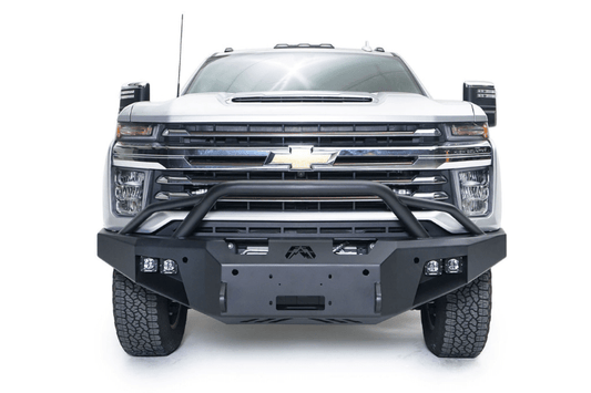 Fab Fours CH20-A4952-1 Chevy Silverado 2500/3500 2020-2023 Premium Front Bumper Sensor Winch Ready with Pre-Runner Guard