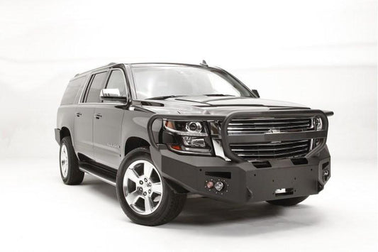 Fab Fours CS15-F3550-1 Chevy Suburban 1500 2015-2020 Premium Front Bumper Sensor Winch Ready with Full Guard
