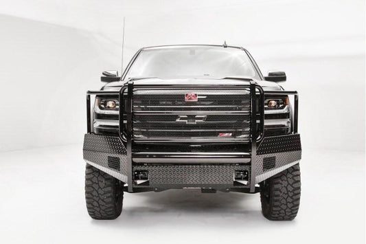 Fab Fours Chevy Silverado 1500 2016-2017 Front Bumper Full Guard with Tow Hooks CS16-K3860-1