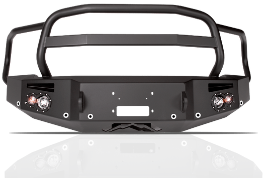 Fab Fours Dodge Ram 1500 2013-2017 Front Bumper Sensor Winch Ready with Full Guard DR13-F2950-1