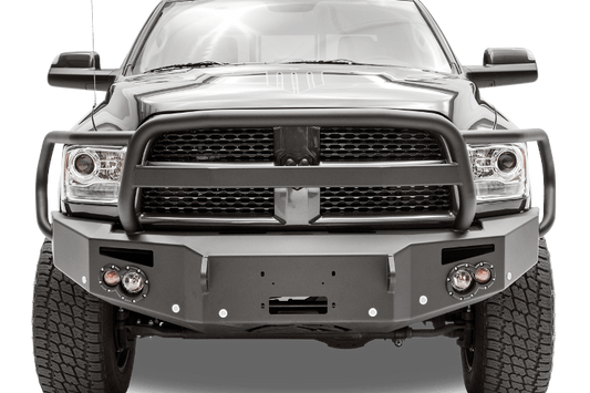 Fab Fours Dodge Ram 2500/3500 2016-2018 Front Bumper Sensor Winch Ready with Full Guard DR16-C4050-1