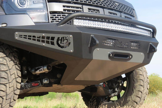 ADD F017275050103 Ford F150 Raptor 2010-2014 Honeybadger Front Bumper W/ Winch Mount and Multiple LED Light Mounts - BumperOnly