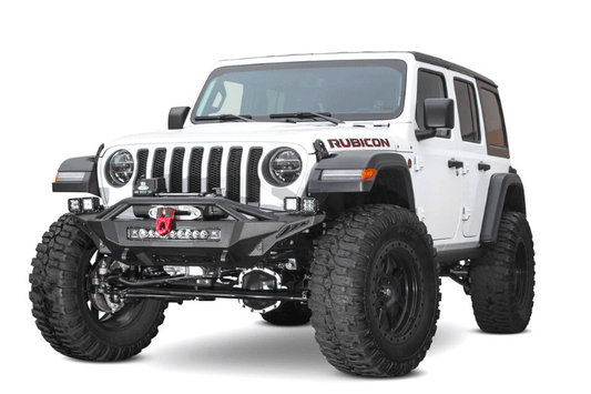ADD Stealth Fighter winch front bumper for 2020–2025 Jeep Gladiator JT, a rugged offroad bumper by Addictive Desert Designs built for strength and style